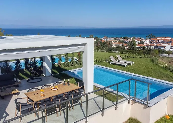 Mare - Private Pool, 4 Bdrms, Sea View, Bbq Villa *