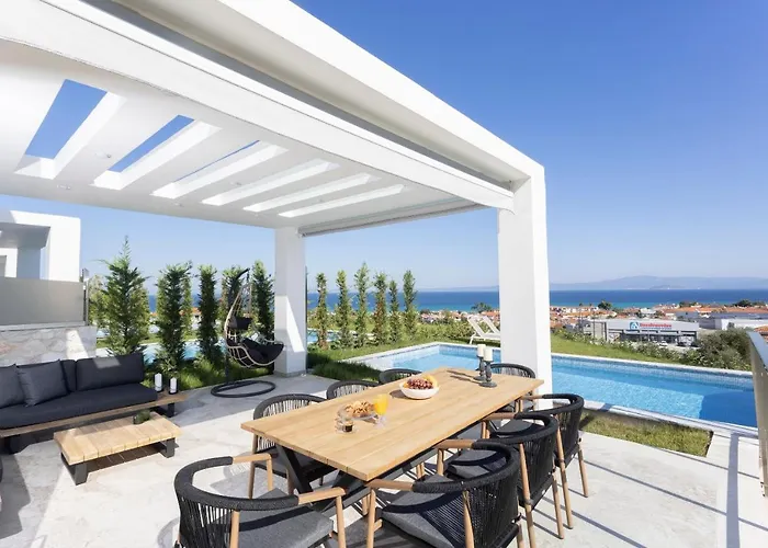 Mare - Private Pool, 4 Bdrms, Sea View, Bbq Villa *