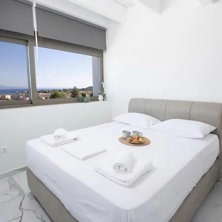 Mare - Private Pool, 4 Bdrms, Sea View, Bbq Chaniotis